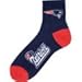 For Bare Feet NFL New England Patriots Men's Team Quarter Socks, Medium