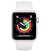 Apple Watch Series 3 38mm GPS + Cellular Silver Aluminum Case with White Sport Band (Renewed)