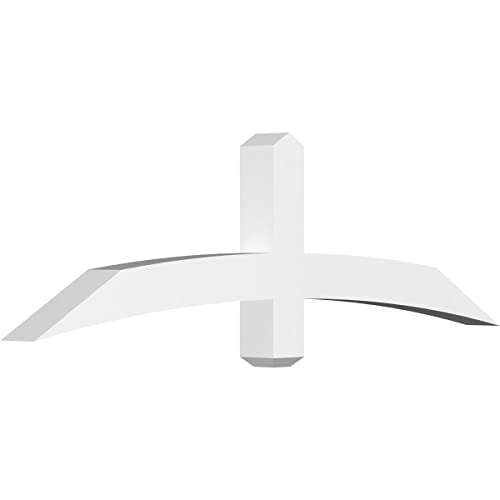 Ekena Millwork GBP060X18X0404BEL00 Bellingham Architectural Grade PVC Gable Bra…