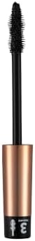 Triple Action Mascara Mit Silikonbürste. Mascara, 3-in-1, Volumen, Länge & Pflege, tubing mascara schwarz, Ohne Verklumpen, Wimperntusche Mit Arganöl