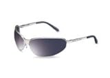 Bacou-Dalloz Harley-Davidson 500 Series Sleek Wrap-Around Silver Matte Metal Frame Gray Hard Coat Lens With Harley Logo On Lens And Temples