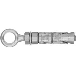 Rawlplug Rawlbolt M8 Eye Anchor - Pack of 5,Silver, (08E/5)