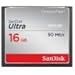 SanDisk ULTRA 16GB CompactFlash CF Memory Card Speed Up To 50MB/s- SDCFHS-016G-G46 (Certified Refurbished)