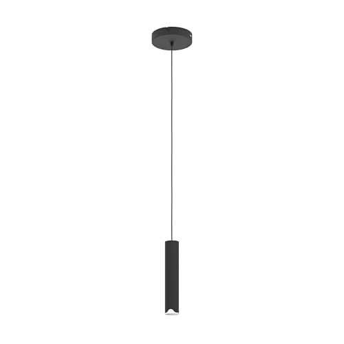 EGLO connect.z Smart-Home LED Pendelleuchte Balamorta-Z, Hängelampe aus Metall in schwarz und weiß, ZigBee, App und Sprachsteuerung Alexa, warmweiß-kaltweiß, RGB, dimmbar