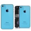 OEM Replacement Glass Back Battery Cover & Frame for iPhone 4 4G (CDMA) in BLACK for Sprint or Verizon + Pentalobe Screwdriver + Pentalobe Screws (A1349)