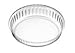 Simax Glass Pie Pan for Baking: Deep Round Pie Plate Dish Great For Apple, Pumpkin, Holiday Pies, etc. - Fluted Pie Holder - Oven Safe Tray - Borosilicate Glass Cake Tin - 10.25 Inch Large Diameter
