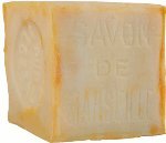 Fresh Authentic Traditional Savon de Marseille Palm Cube Stamped 600g - Handcrafted Pure French Soap