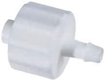 Cole-Parmer Male luer with integral lock ring to 1/8" wide-bore hose barb, nylon, pack of 25