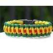 Vietnam (Green, Yellow, Red) Paracord Survival Bracelet By Bostonred2010