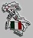 Italy Country Outline Refrigerator Magnet, Approximate Size 2 inch x 3 inch