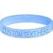 Body Candy Customizable Blue Silicone Style 2 Stretch Personalized Message Bracelet