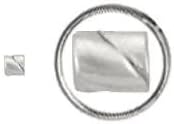 Sterling Silver 2 x 2mm Twisted Crimp Beads (50) 33005