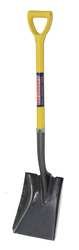 Westward 12V171 Sq Point Shovel, Fibreglass D Handle