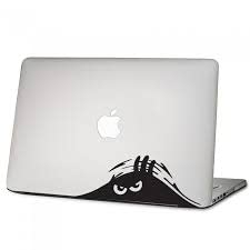 Photo 1 of 2-PCS Peeking Monster Laptop Stickers – 7.5 Inch Vinyl Decals for Laptop, Computer, iPad, Scrapbook, Water Bottle – Waterproof Cute Sticker for Laptop, Women, Tumblers, Eco Vinyl Design