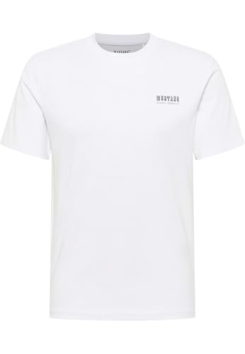 MUSTANG Style Austin T-Shirt, Blanc Brillant 2007, M Homme