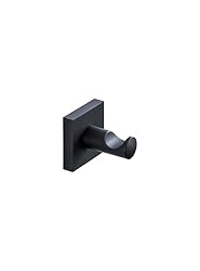 BRAVAT Quaruna Matt Black Towel Hook, Brass, 54 x