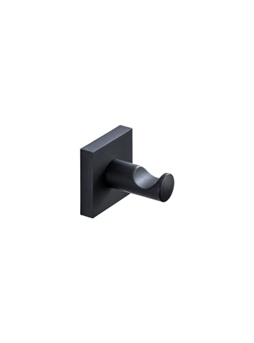 BRAVAT Quaruna Matt Black Towel Hook, Brass, 54 x