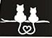 CMI184 Love of Cats Vehicle Funny Die Cut Vinyl Decal Bumper Sticker/Car Truck Windows