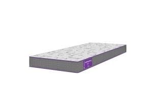 Colchão Solteiro Acction D28, 78x188x12 cm, Espuma D28, Hipoalergênico, Antiácaros, Cinza e Branco, Firmeza Intermediária a Firme Smartz