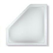 Bri-Rus NN208 White 20" x 8" Neo Angle Skylight Inner Garnish