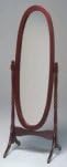 3488 Home Traditional New In Box Swivel Full Length Floor Wood Cheval Mirror Cherry White Black Oak Four Colors Option (Cherry) by The Room Style