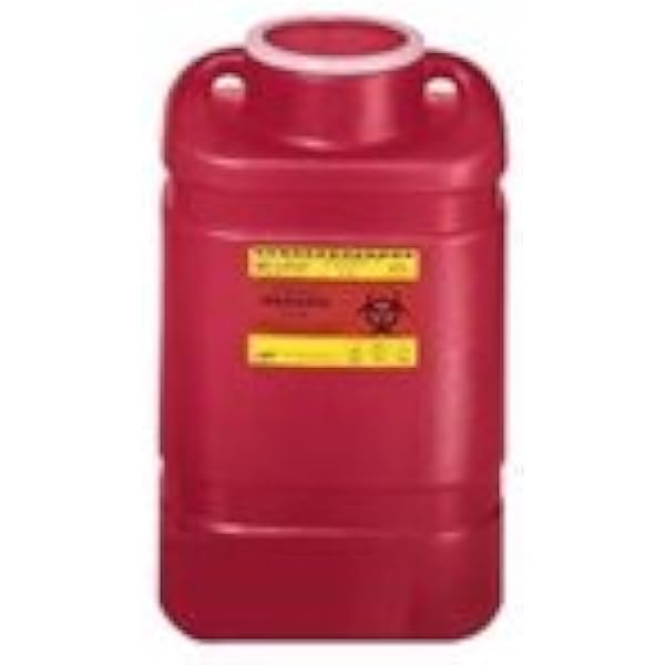 Amazon.com: BD Sharps Collector 8.2 qt Large, Red : Health & Household