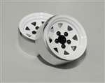 RC4WD Z-W0127 5 Lug Wagon 1.9 Steel Stamped Beadlock Wheels, White