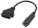 OBD OBD2 16 Pin Connector Diagnostic Adapter for Honda 3 Pin (Black)