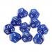 Pack of 10pcs Blue Twelve Sided D12 Dice Playing D&D Warhammer RPG Board Game Favours