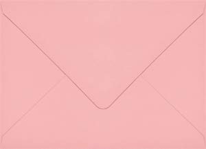 Pink Feather 4 Bar Euro Flap Envelope (3 5/8" x 5 1/8") - 50 Envelopes