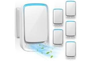 6 Pack Air Ionizers for Dust Mites Plug in Air Purifier with Negative Ion Generator Quiet Odor Eliminator for Home, Bedroom, 