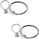 Master Lock 715DAT Car Cover Cable and Lock Kit (2 Pack)