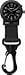 Dakota Watch Company Light Backpacker Clip Watch with Dial Light, Black