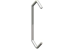 Generic Powder Coating Hook V-Hook: 4"" Long .062 Wire VV-Style Leg Length 0.75"" Made in USA Spring Steel 50 Per Pack, Silver
