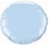 Mylar Foil Balloon 18" Solid Color Round Pastel Baby Blue Circle