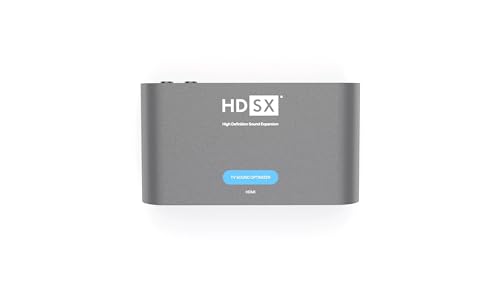 HDSX TV Sound Optimizer HDMI ARC | Even Volume, Clear Speech for TV, Streaming and Gaming | Premium TV Sound | PCM 2.0 | Virtual 3D Sound HDSX.360 | PassTHRU for DD5.1, DD+, Atmos