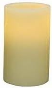 Flipo Pacific Accents Ivory Wax 3-Inch by 5-Inch Pillar Candle with 4-Hour and 8-Hour Timer