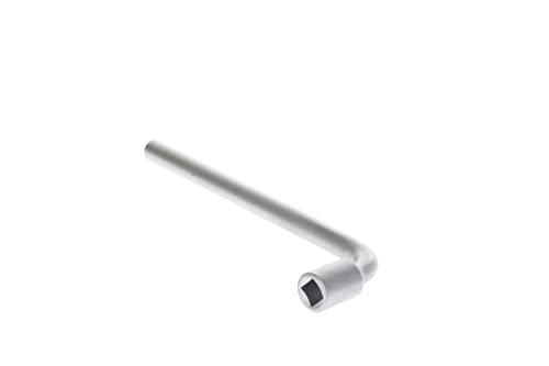 GEDORE Socket spanner, rounded, 10 mm, square, 175 mm long, Tool for nuts bolts automotive, 25 V 10, Chrome-plated steel
