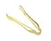 Golden Secrets 6.5" Tiny Gold Plastic Serving Tong, 5 count