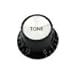 Musiclily Metric Top Hat Bell Knobs 2 Volume and 2 Tone Control Knobs Set for Epiphone LP SG Style Electric Guitar, Black with Silver Reflector