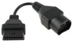 OBD OBD2 16 Pin Connector Diagnostic Adapter for Mazda 17 Pin (Black)