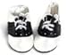 Doll Shoes fit American Girl Doll and Other 18 Inch Dolls Black and White Saddle Shoes