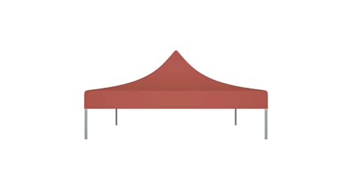 Partyzelt-Dach 4,5x3 m Terrakottarot 270 g/m² Gartenbauten Pavillon-Rahmen Dächer für Pavillions stabil – Bild 5