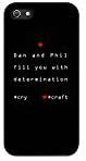 Dan and phil undertale Iphone 5 5s Custom Case