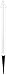 Mr. Chain Deluxe Ground Pole, White, 2.5-Inch Diameter x 35-Inch Height, Pack of 6 (95401-6)