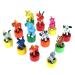 Wooden Animal Push Up Press Base Toy