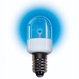 (Pack of 2) 120 Volt T6 Candelabra Screw E12 Base LED Light Bulb 0.72 Watt Color Blue