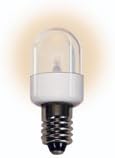 (Pack of 2) 30 Volt T6 Candelabra Screw E12 Base LED Light Bulb 0.72 Watt Color Warm White