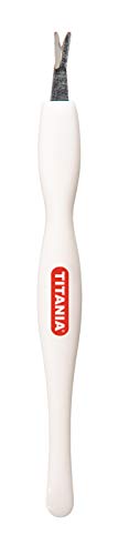 Titania Germany Cuticle Knife - Professional Stainless Steel Cuticle Blade - Clean & Precise Dead Skin Callus & Nail Remover for Toenail & Fingernail Grooming