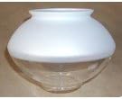 Humphrey Half Frosted Pyrex Replacement Globe L6-20A-6PK (6 Globes)